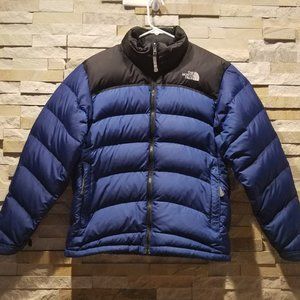 North Face Mens Small Blue 96 Vintage Retro Nuptse Puffer Jacket 700 Down Coat